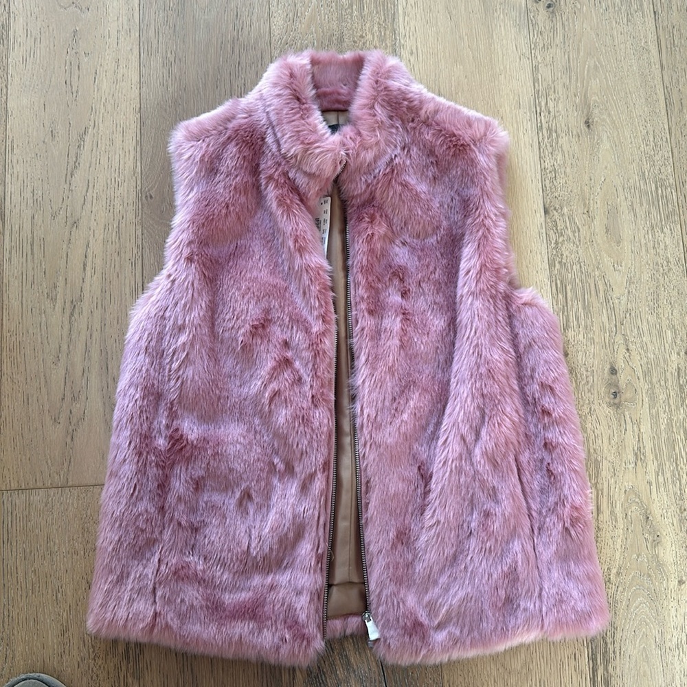 J Crew faux fur vest